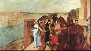 Edgar Degas Semiramis Building Babylon oil